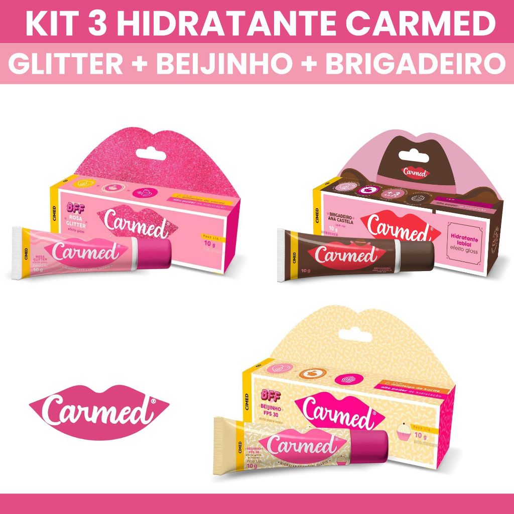 Kit 3 Carmed Ana Castela Brigadeiro + Bff Rosa + Bff Beijinho ...