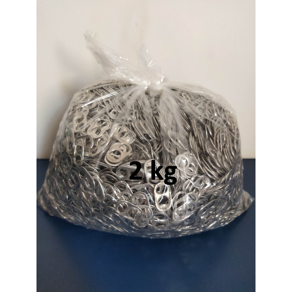 2 KG de Lacres de Latinhas de Alumínio Para Artesanato.