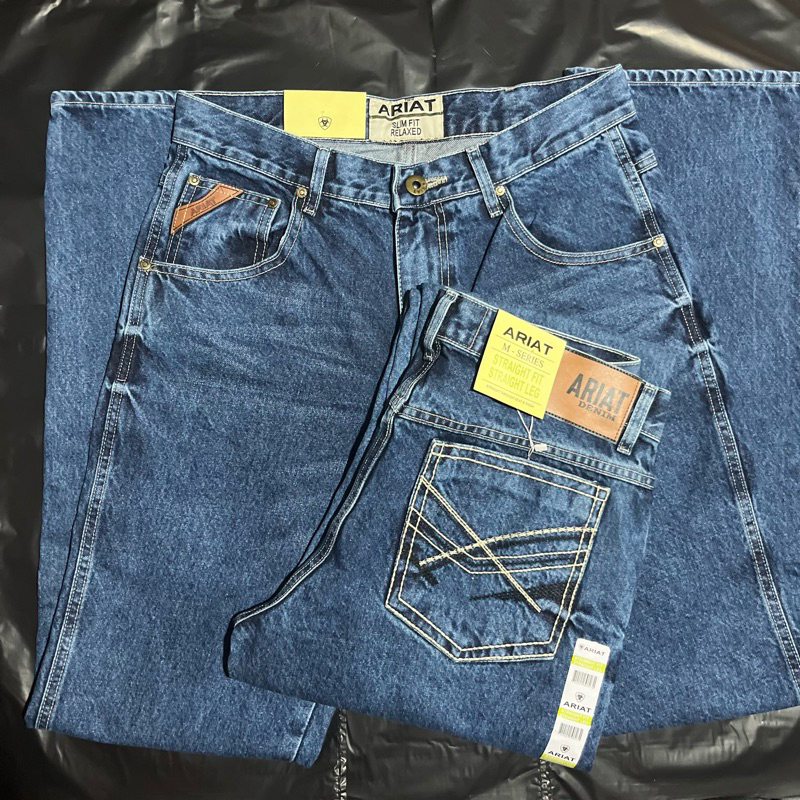 CALÇA COUNTRY ARIATT MASCULINA JEANS GROSSO LARGA RODEIO COWBOY CUT ...