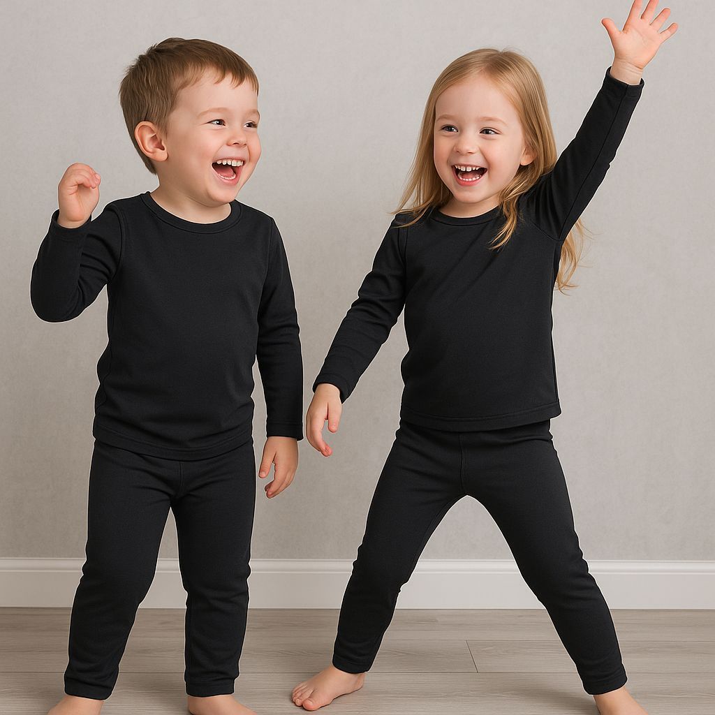 Kit 2 Conjuntos Térmicos Infantil Blusa E Calça Peluciada