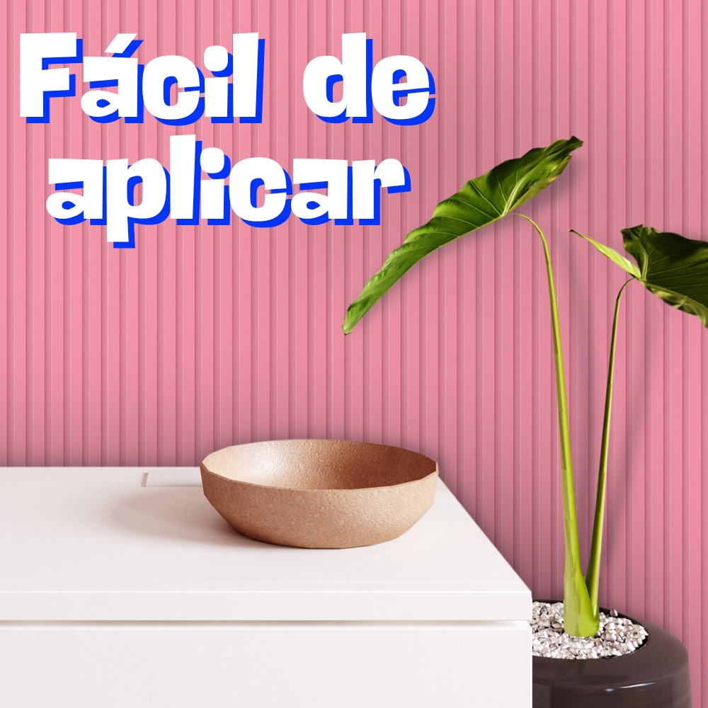 Papel de Parede Auto Colante Adesivo Rose Ripas Rosa Madeira Ripada ...