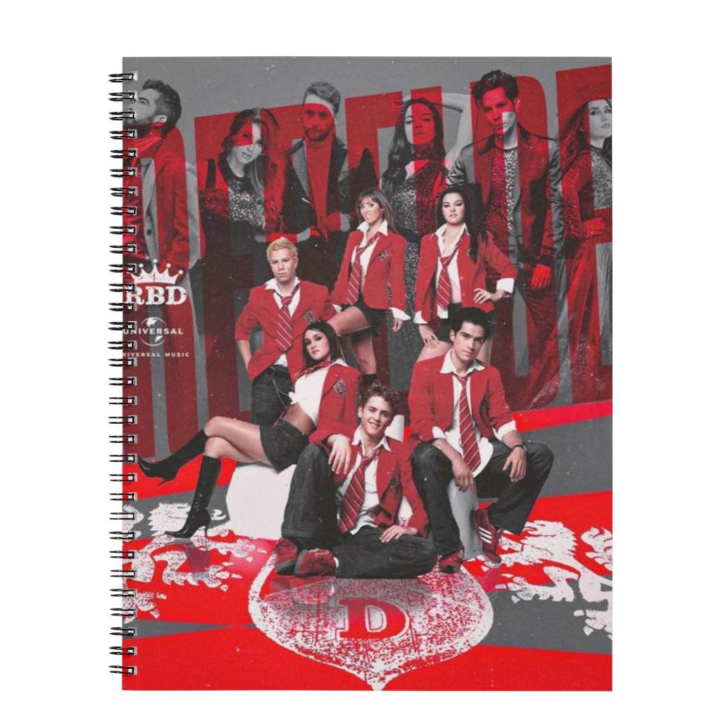 Caderno Escolar RBD Rebelde | Série Teen Pop | Personalizado 1 a 20 ...