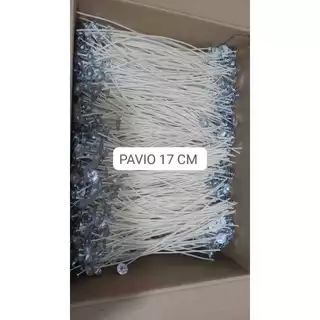Pavio para Velas Votivas de 7 Dias - Parafinado - 17 CM - 100 unidades