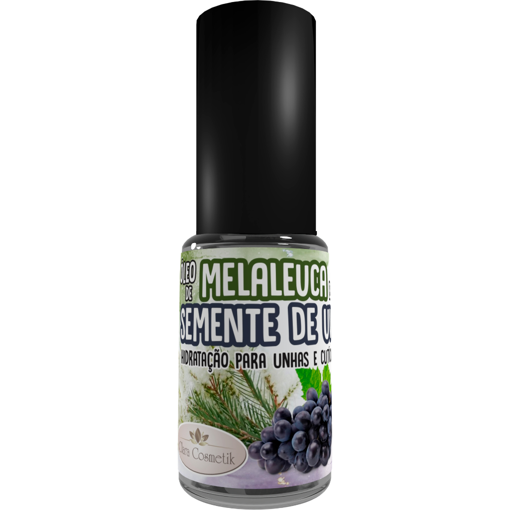 Óleo de Melaleuca e Semente de Uva para Unhas e Cutículas 9ml Contra ...