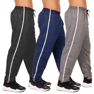 Kit 3 Calça Tactel Masculina Esportiva C/Bolso - Dia a dia
