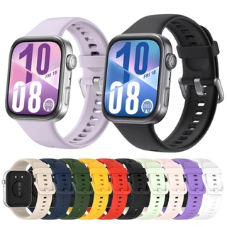 Pulseira para huawei Watch fit 4 de silicone huawei colorida de substituição