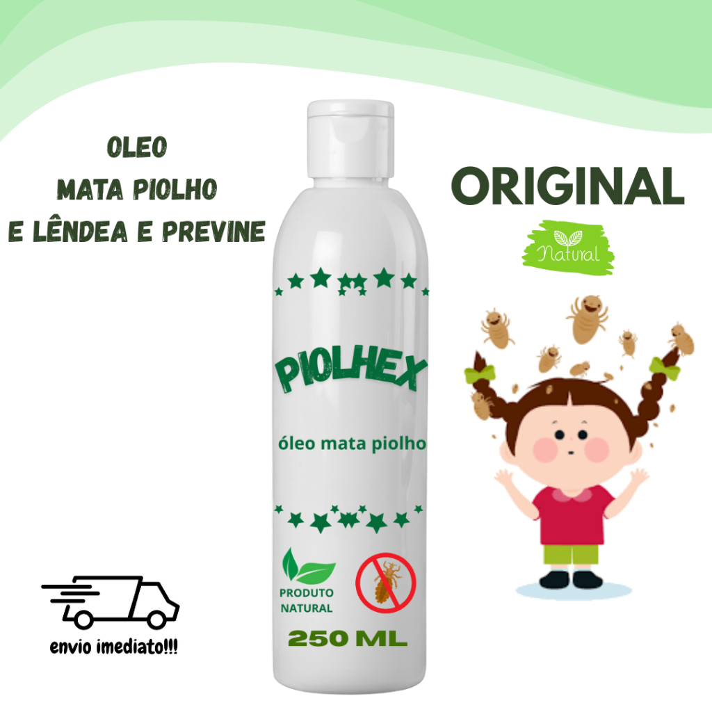 Óleo Piolhex Natural | Mata Piolhos e Remove Lêndeas de Forma Segura ...