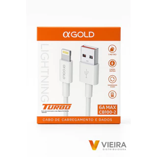 Cabo iphone de carregamento e dados turbo 6A MAX CB100-2