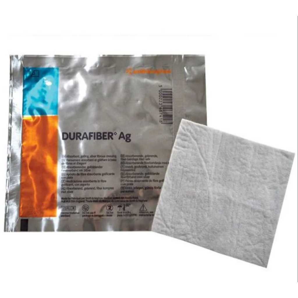 Curativo Durafiber Ag Antimicrobiano Com Prata Smith & Nephew - 1 ...