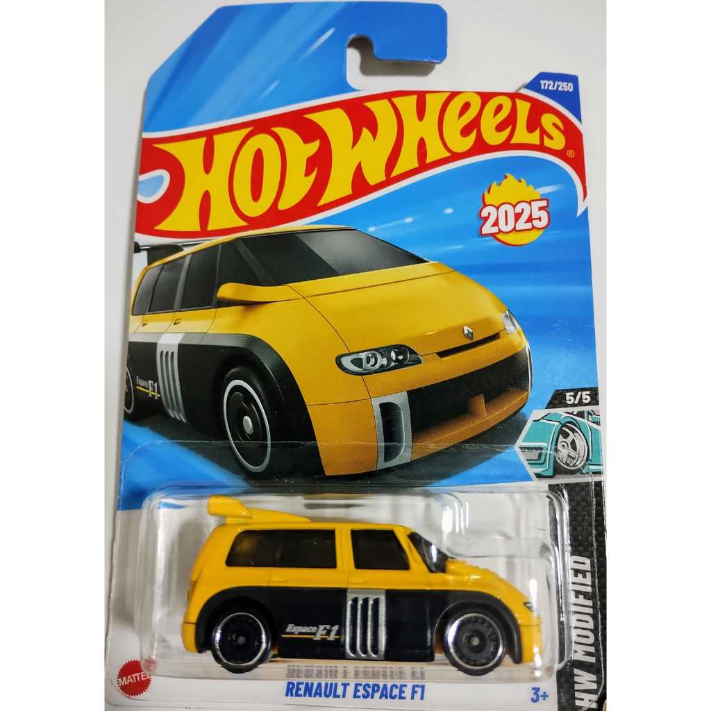 Miniature Hot Wheels 1/64 Renault Espace F1 - Série HW Modified 2025 - Modèle Neuf CT012