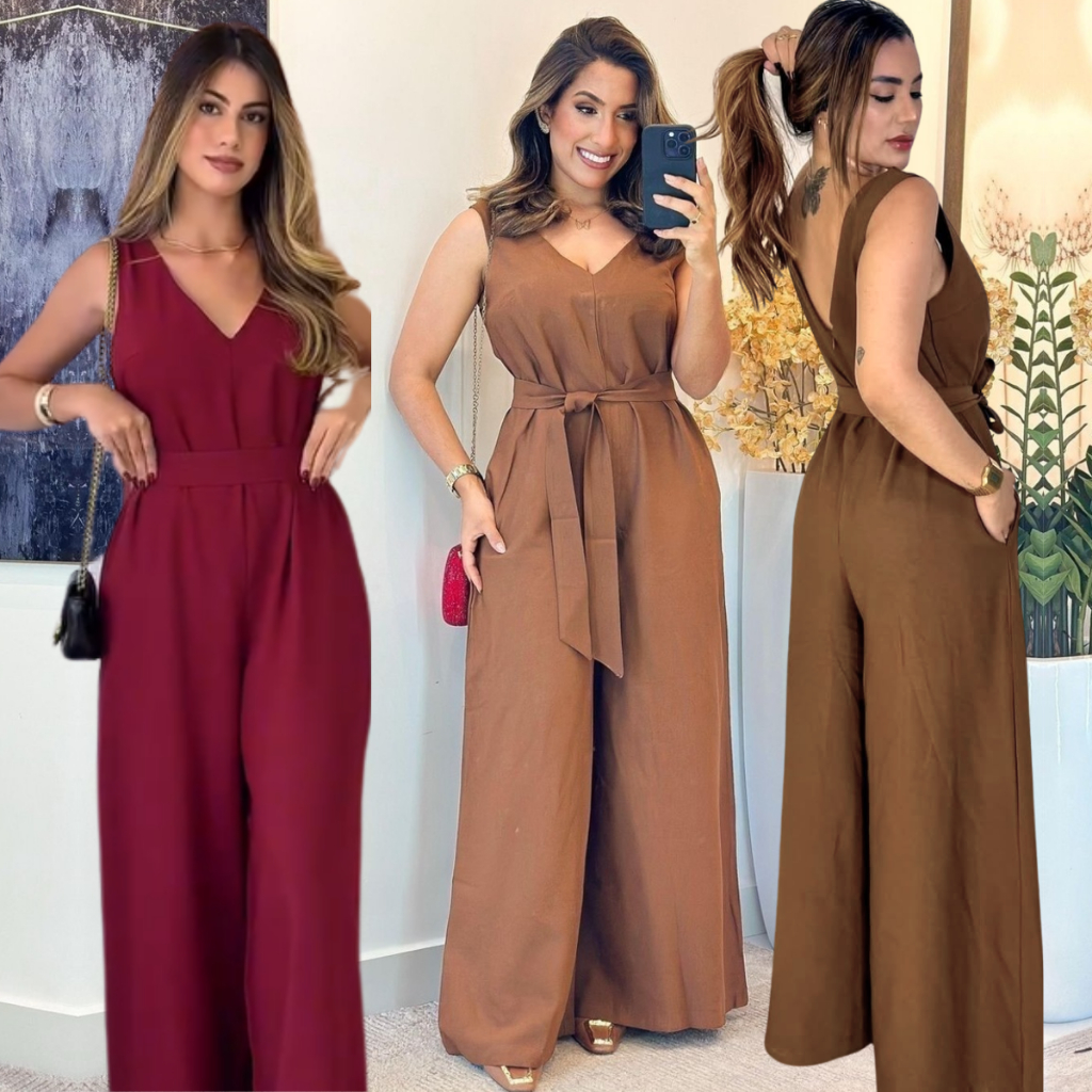 MACAÇÃO LONGO COM FAIXA CALÇA PANTALONA TECIDO SENSORIAL