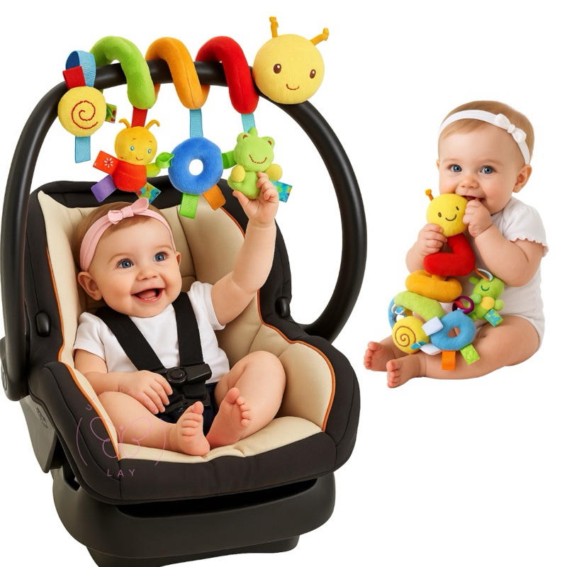Mobile Centopeia Espiral Ideal Carrinho Bebê Conforto Berço Com Barulho ...