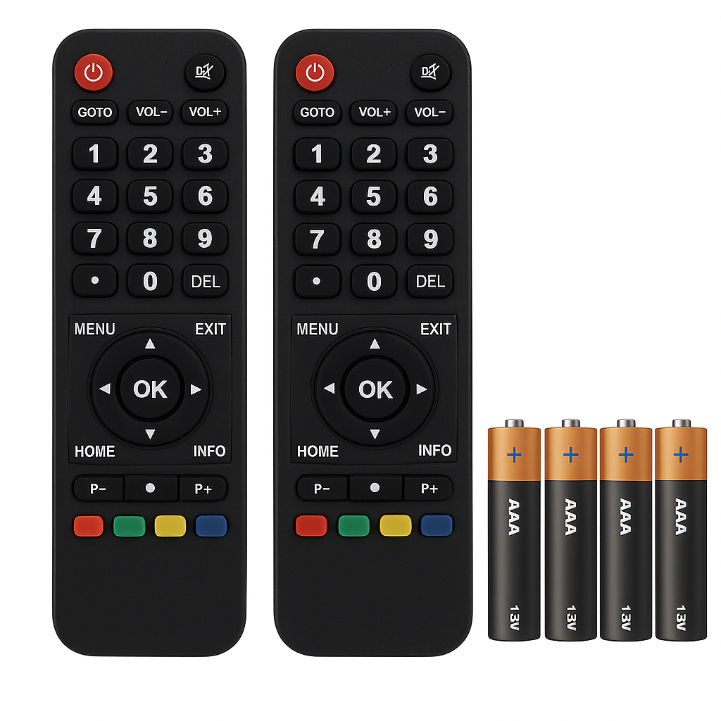 Controle remoto H.T.V - Smart Tv 3/5/6 Original Kit com 2 controle + 4 ...