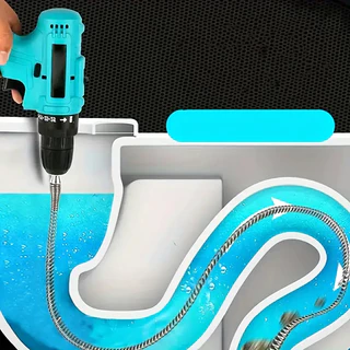 100cm Desentupidor de Metal Duro Cobra de Encanamento - Ferramenta Profissional de Remoção de Entupimento para Banheiros