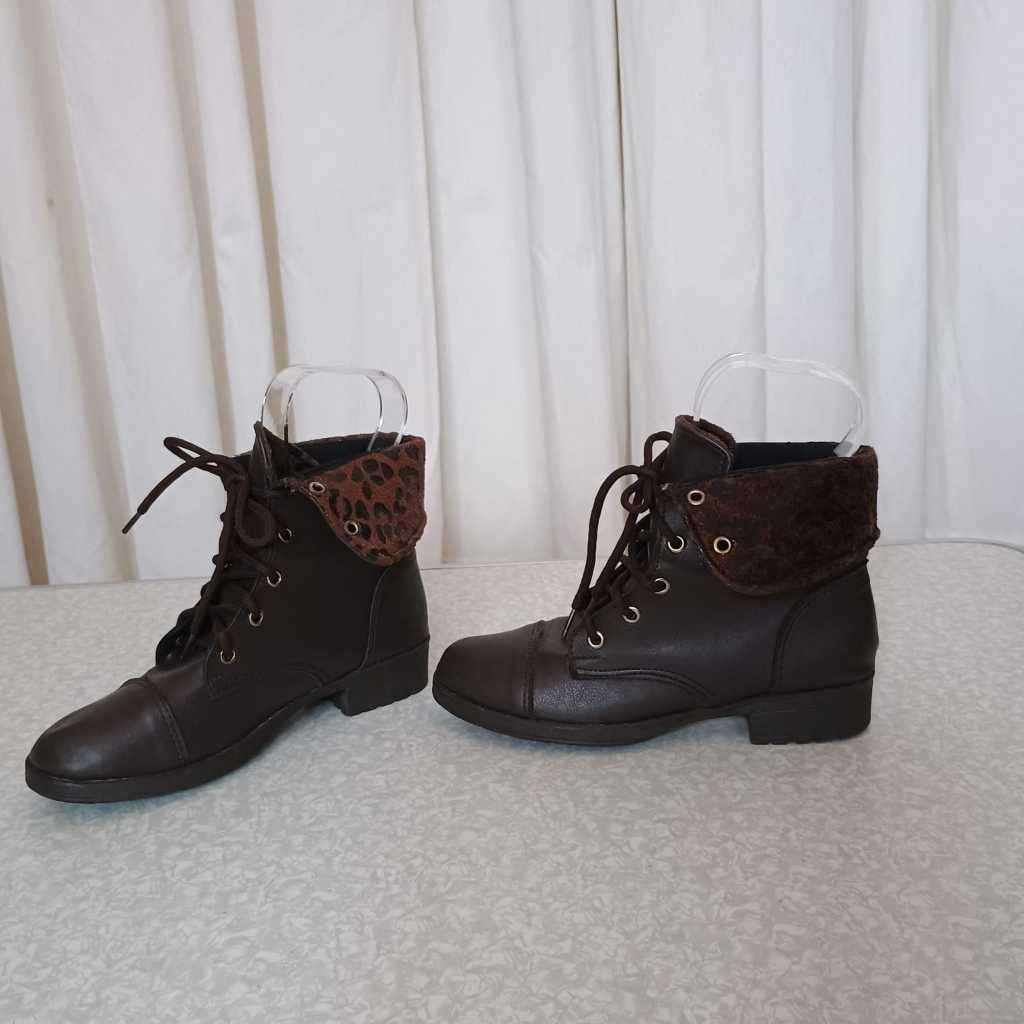 Campeira Bota Montaria Vizzano Marrom Bota Feminina Marrom Cano