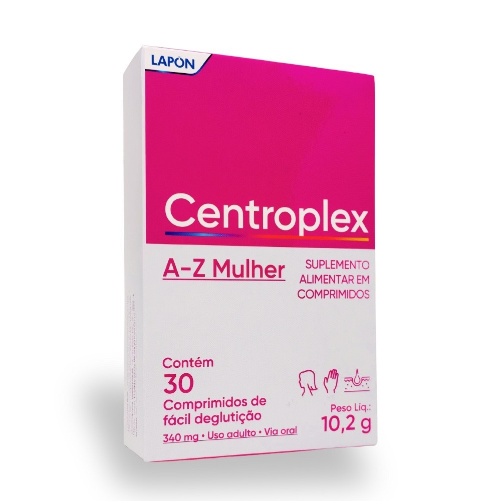CentroPlex Mulher Mix Vitaminas e Minerais 30 Comp | Shopee Brasil