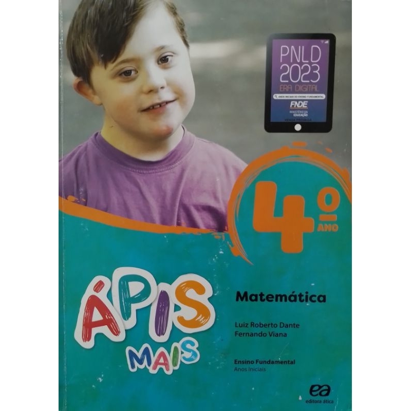 LIVRO - APIS MAIS - MATEMÁTICA 4° ANO | Shopee Brasil