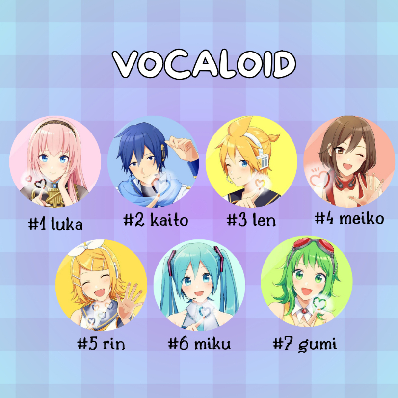 Bottons Vocaloid Personagens - 4,4cm e 3,2cm | Shopee Brasil