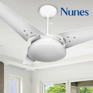Ventilador de Teto Nunes Plafon Led borda Infinita 6500K 127V Ventex