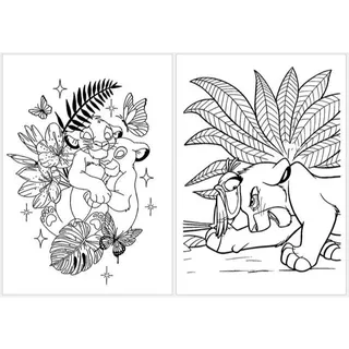 80 Desenhos do Rei leão  para colorir  Tamanho A4  (FOLHA OU ENCADERNADO) em Oferta na Shopee