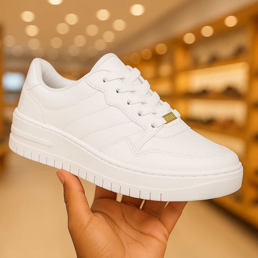 Tênis Vizzano Feminino Casual Plataforma Macia Moda Passeio Leve Ultra ...