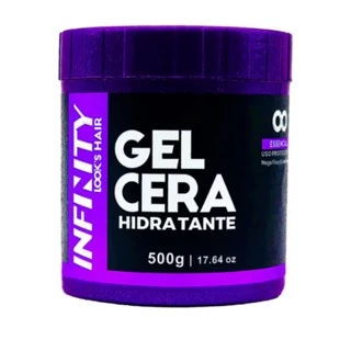 Kit 10x Gel Cera Capilar Infinity 500g | Fixação Flexível | Hidratação | Sem Frizz | Efeito Natural Profissional