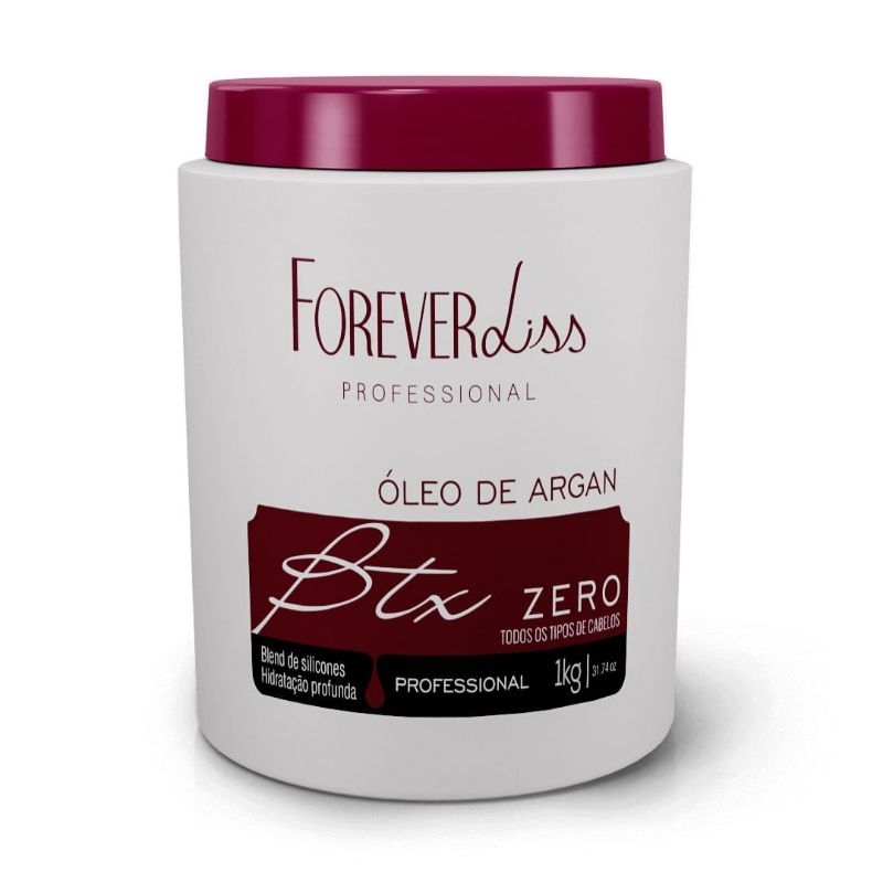 Mascara Botox Zero Argan 1kg Forever Liss Alisamento Antifrizz | Shopee ...