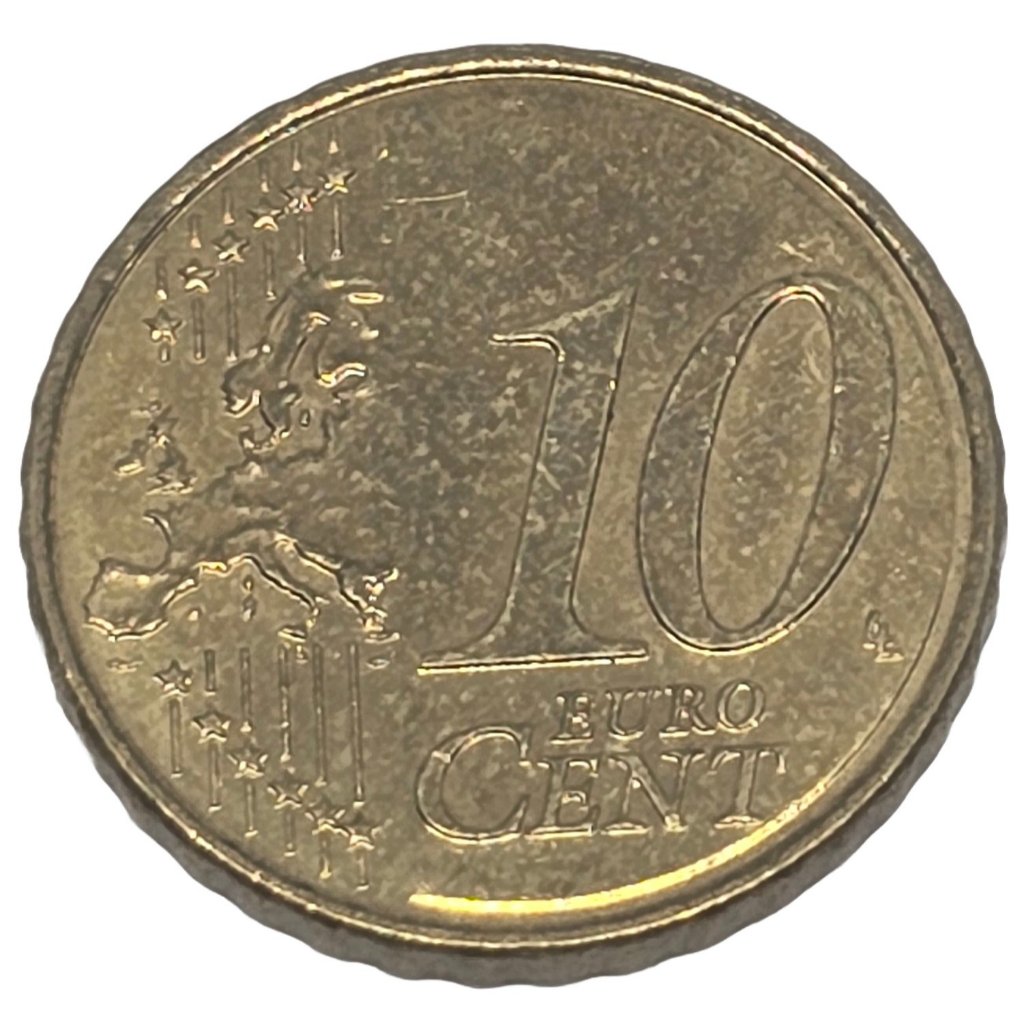 Moeda de 10 céntimos de Euro (2019) | Shopee Brasil