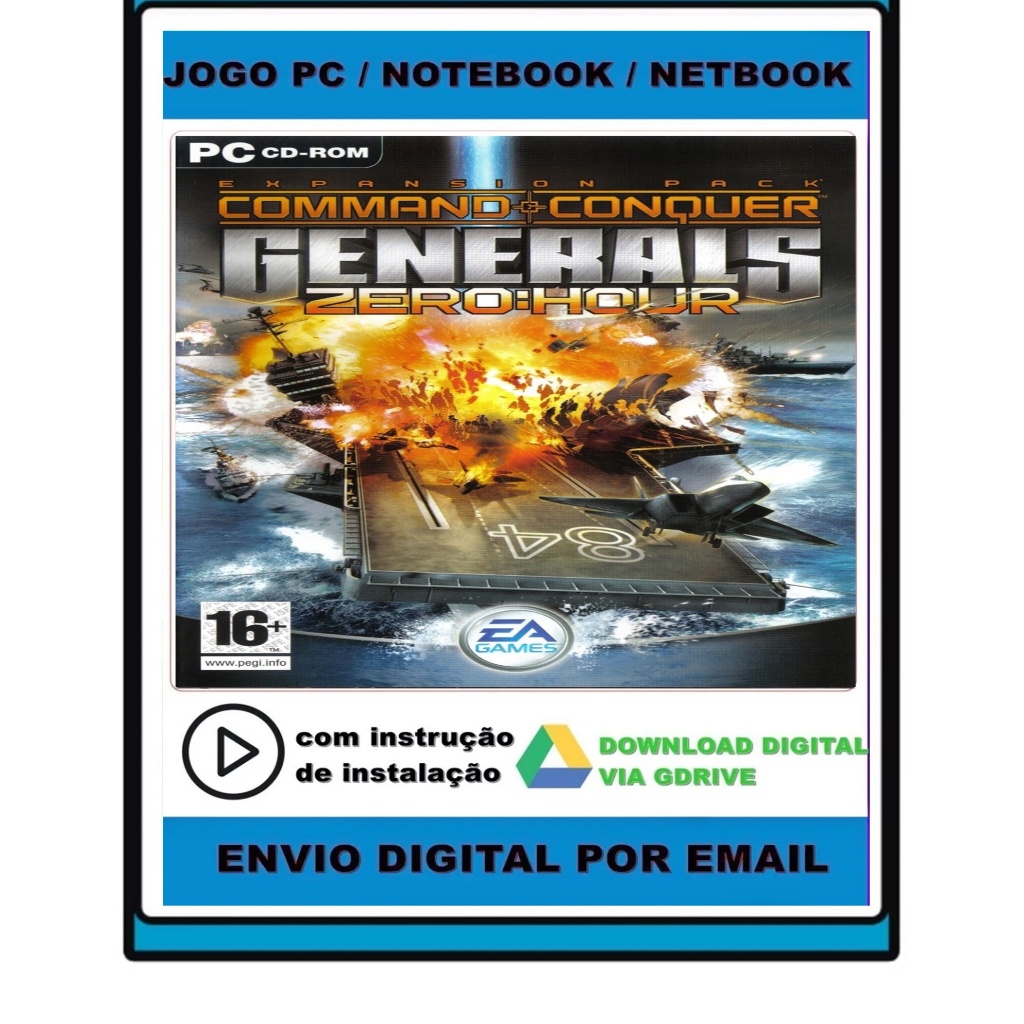 Command & Conquer Generals + Zero Hour - PC | Shopee Brasil