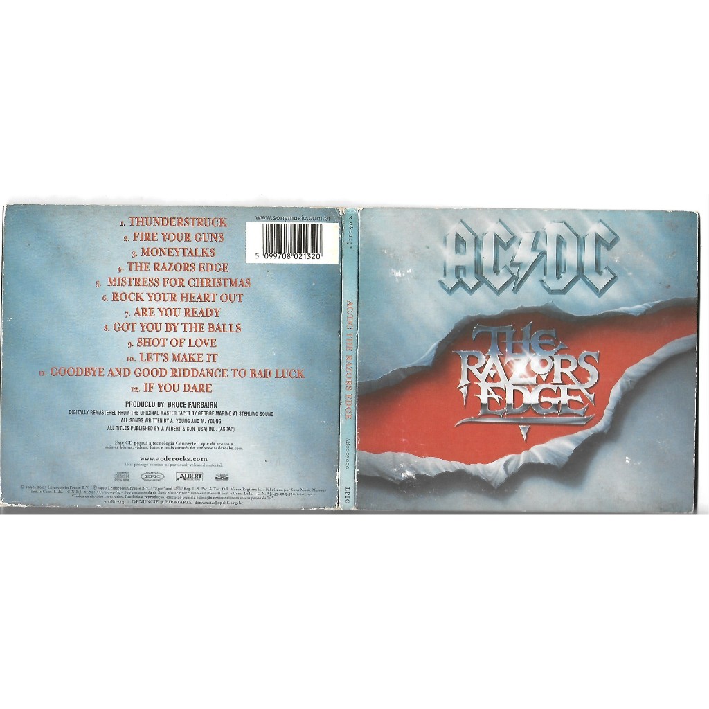 CD digipack AC/DC The razor´s edge | Shopee Brasil