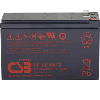 Bateria Selada CSB 12V 9Ah Vrla Nobreak, Alarmes, Carrinho infantil Pulverizador, Som