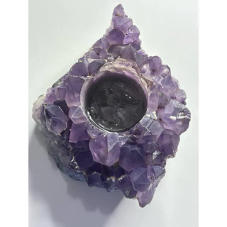 Porta velas de cristal, Ametista