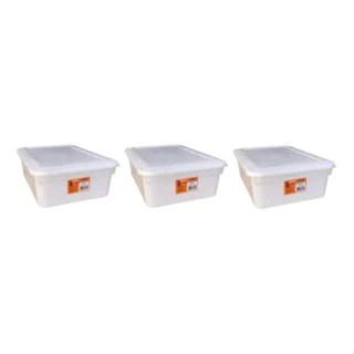 kit 3 Caixas Organizadora Biopratika Com Tampa 10 Litros Pleion 0316 em Oferta na Shopee