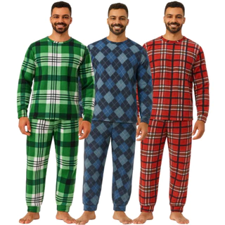 PIJAMA MASCULINO Soft Quentinho Inverno Liso e Estampado em Oferta na Shopee