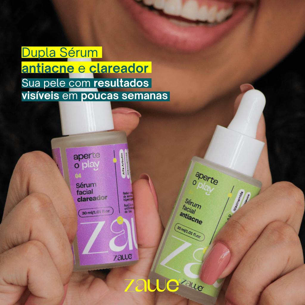 Kit Serum Anti Acne e Clareador de manchas - Imbátivel contra