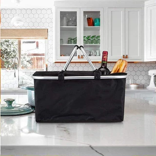 Cesta Térmica Picnic Piquenique Bolsa Cooler Dobrável Grande para Passeio, Praia, Viagem e Camping