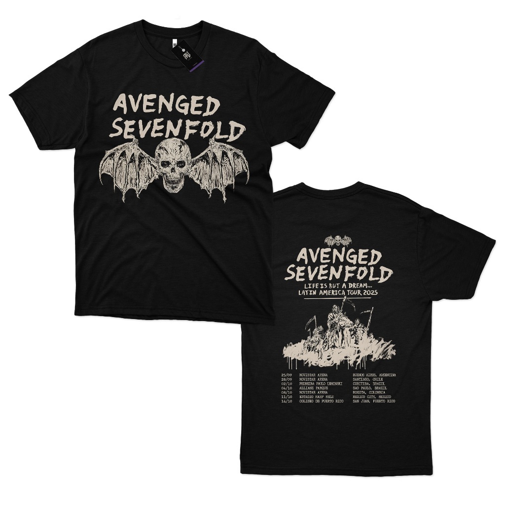 Camiseta Avenged Sevenfold Life Is But A Dream Latin America Tour