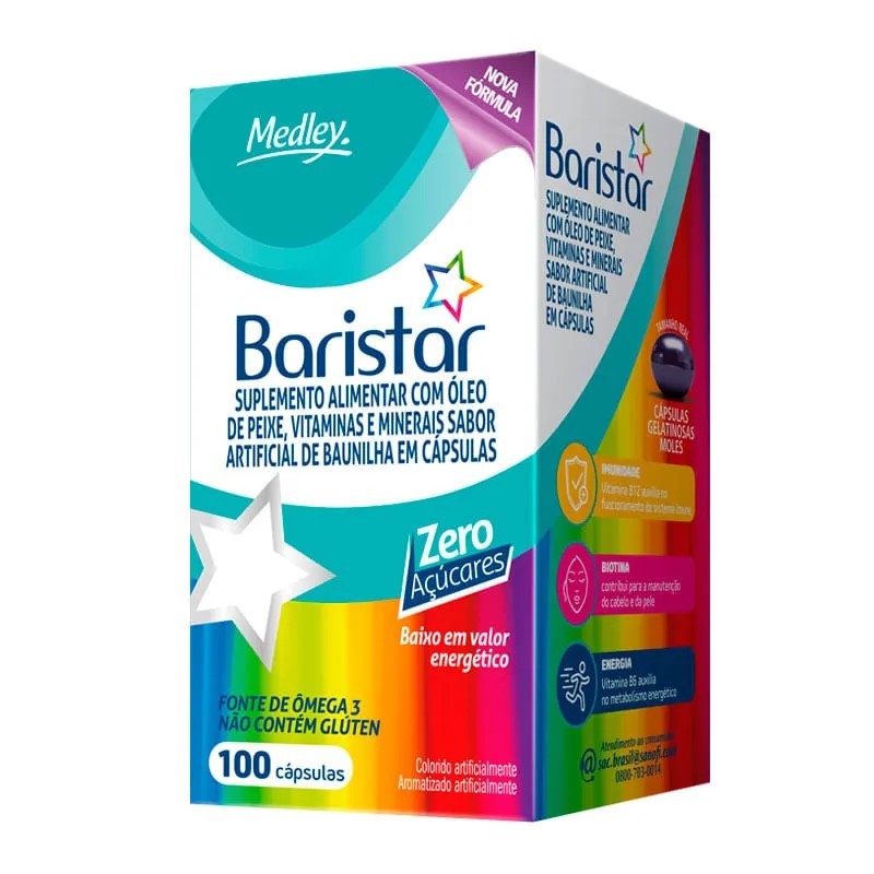 BARISTAR C/100 CAPSULAS SUPLEMENTO VITAMÍNICO | Shopee Brasil