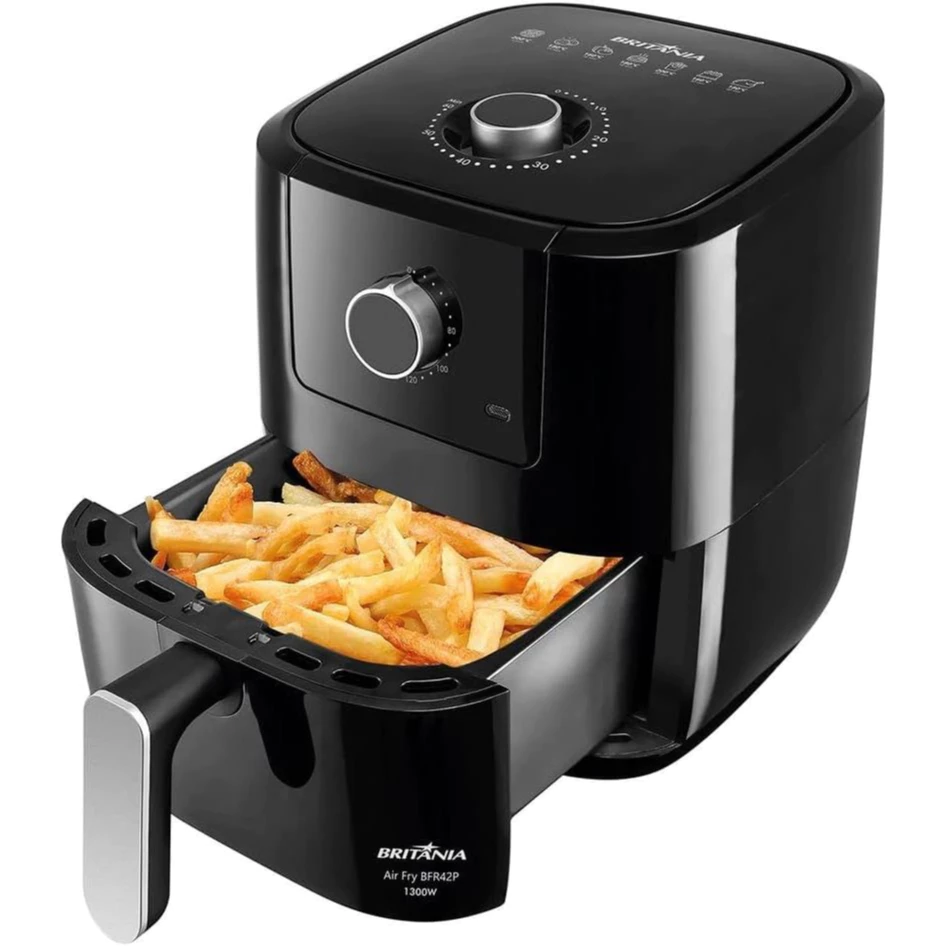 Fritadeira Elétrica Air Fryer 3 Litros Sem Óleo Britânia BFR42P