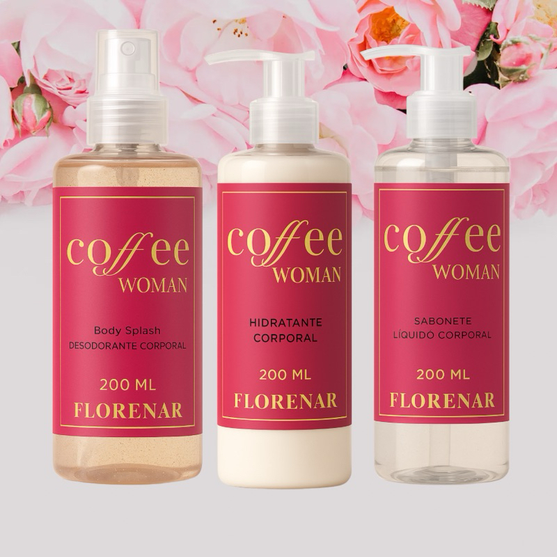 Kit - Body Splash Coffee 200ML+ Hidratante Coffee 200ML + Sabonete ...