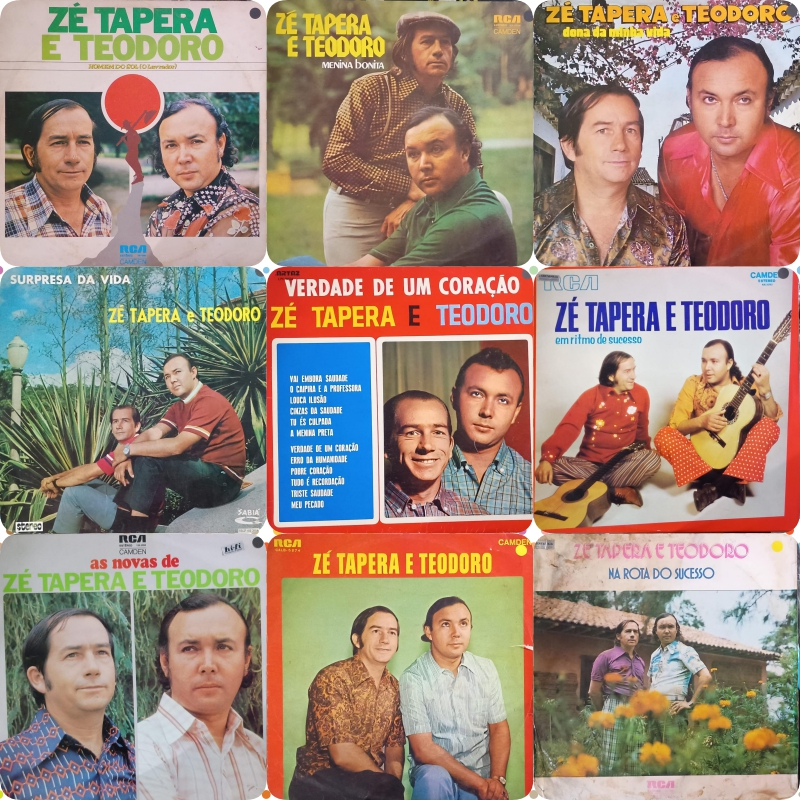 LP: ZÉ TAPERA & TEODORO - Discografia {venda Pr Unidade ou Lote