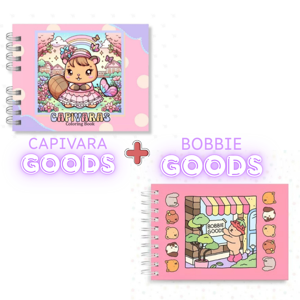 Kit Bobbie Goods + Capivara Goods Livro de Colorir Infantil 50 Paginas ...