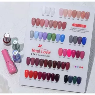Esmalte Em Gel 3 em 1- Real Love - 5ml em Oferta na Shopee