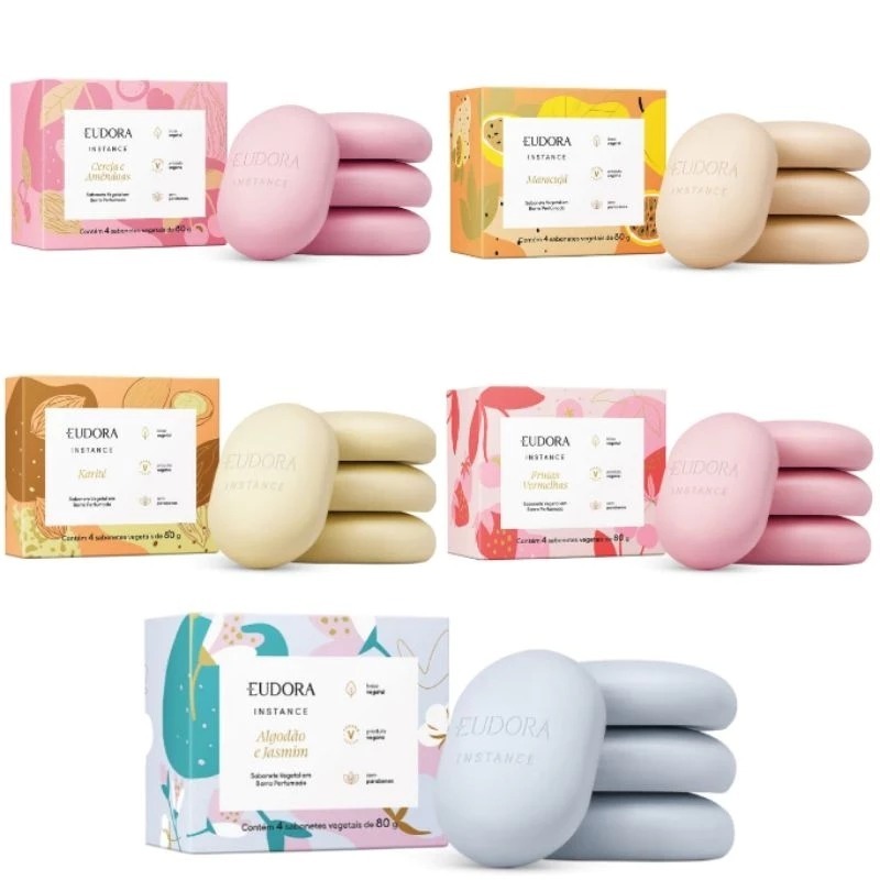 Instance Sabonete Eudora Vegetal em Barra Perfumado | Shopee Brasil