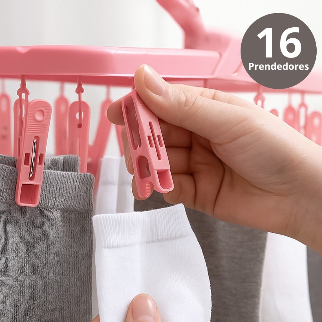 Varal de Calcinha Cueca Meia Roupa Intima 16 Prendedores Reforçado ...