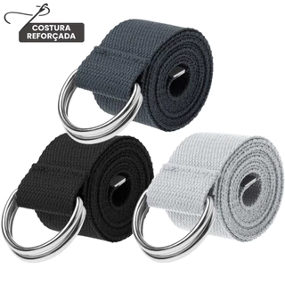 Cintos Masculinos Meia Argola Lona Resistente Versátil