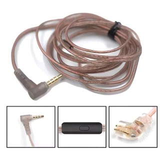 Cabo Kz Tipo C Com Microfone Para Zsn, Zsn Pro, Zs10pro Cor Marrom/transparenteCabo Kz Tipo C Com Microfone pino P3