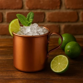 kit Com 10, 20, 30, 40 e 50 Canecas para Drink 350ml Rose Gold | Alumínio Esmaltado Premium – Moscow Mule.
