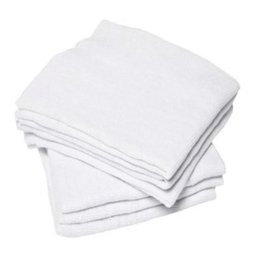 Kit 10 Panos de Chão Branco Grande Alta Absorção