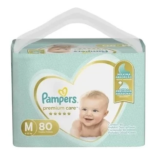 FRALDA PAMPERS PANTS PREMIUM CARE M 80UN em Oferta na Shopee